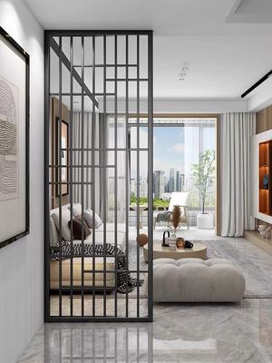 Self - Installation On Site Metal Panel Screens And Room Dividers Frame Structure