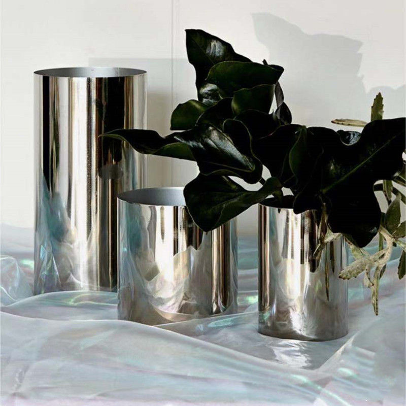 Modern Large Metal Garden Containers OEM Decorative Metal Flower Pots