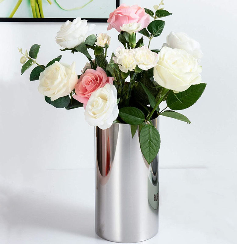 Garden Decoration Stainless Steel Flowerpot Custom Metal Flowerpot