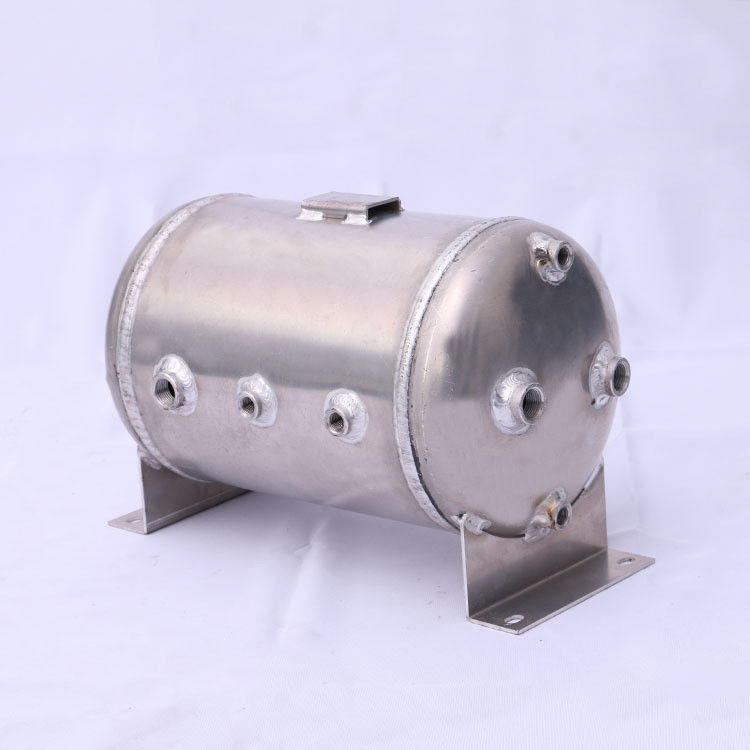 Portable 20L Air Storage Tank High Pressure Air Horizontal Stainless Steel Materials