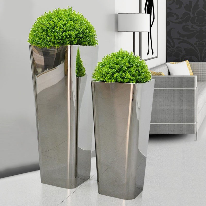 High Rust Resistance Stainless Steel Gardening Flowerpot