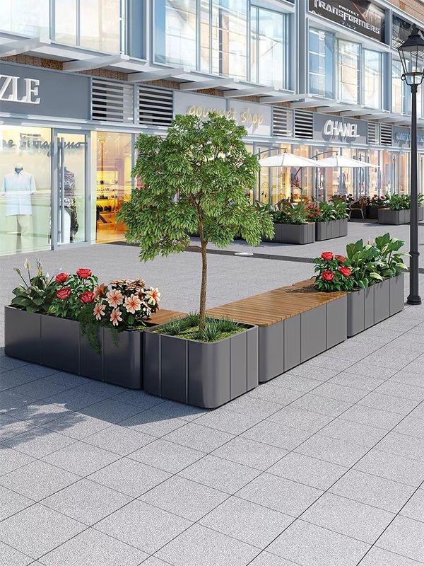 High Rust Resistance large metal flower pots Customizable Shape